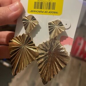 Gold earrings